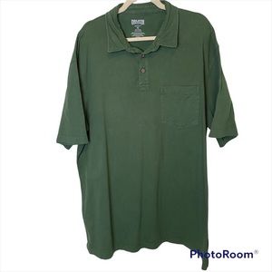 Duluth Trading Company Longtail T Polo Shirt Green Size XL